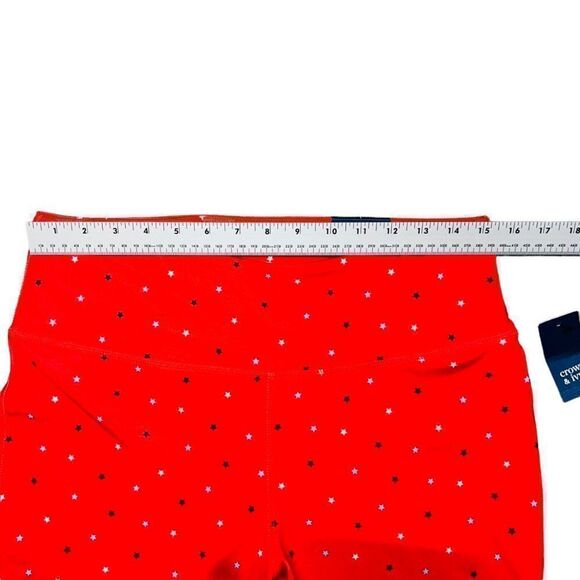 Crown & Ivy Printed Leggings Red Star Women's Large (L)  NWT - Picture 8 of 9